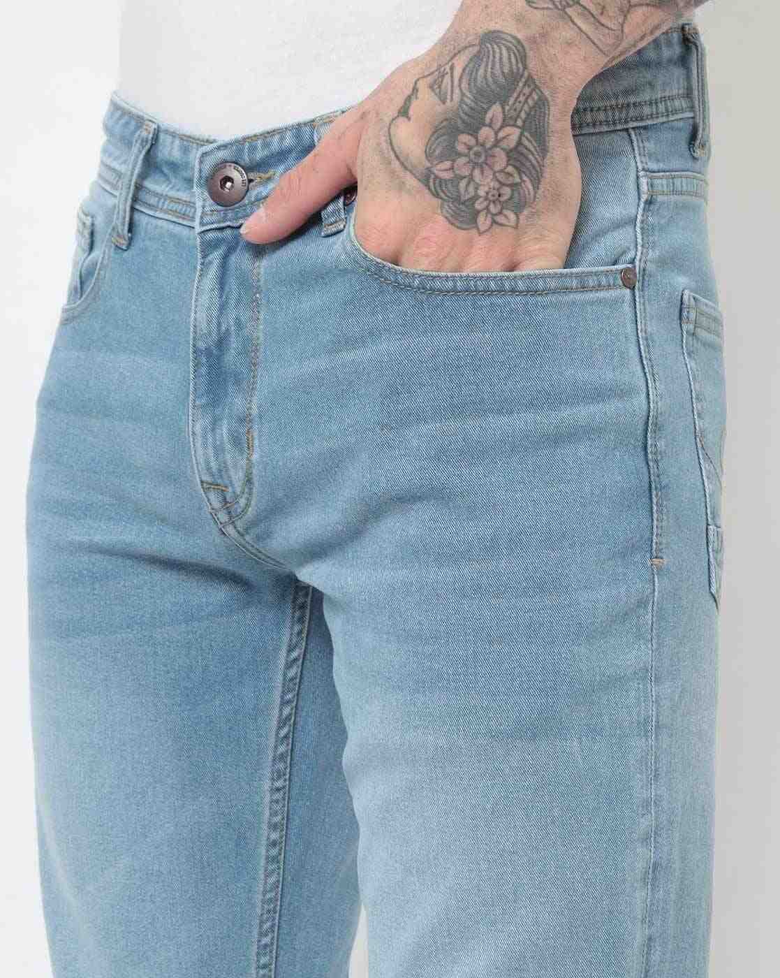 Lee Cooper | Men Light-Wash Slim Fit Jeans|3