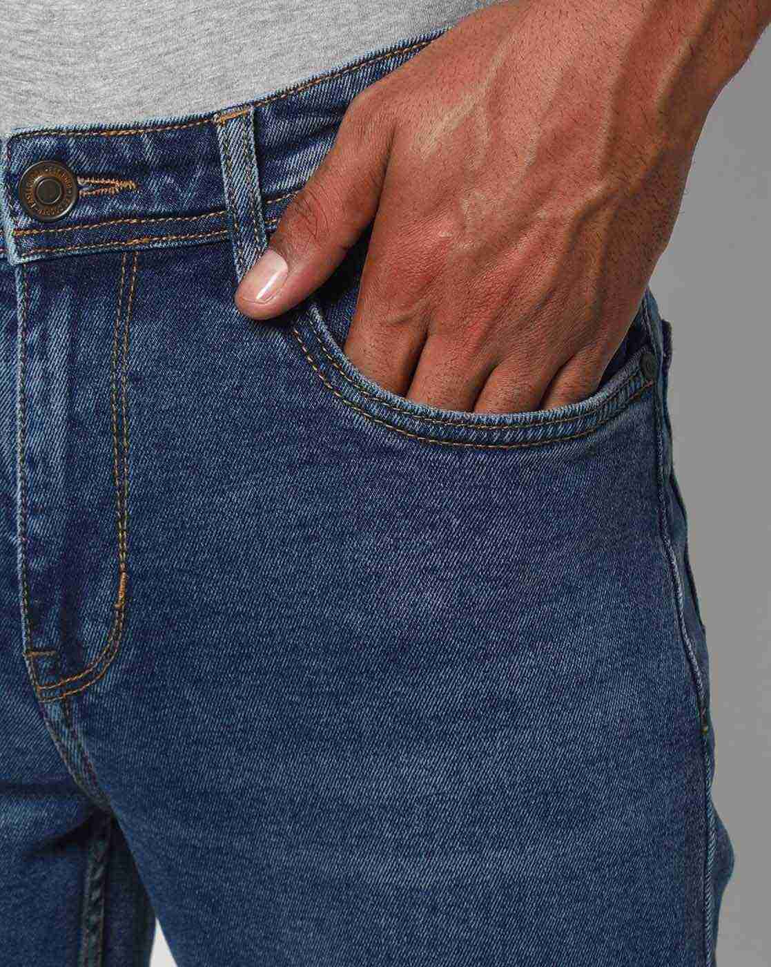 Lee Cooper | Men Lightly Washed Slim Fit Jeans|3