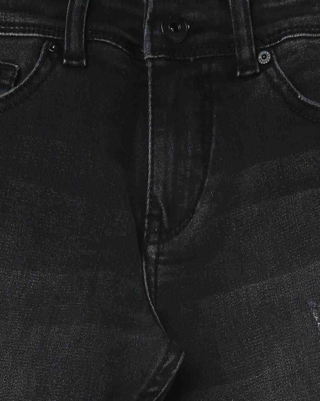 Lee Cooper | Mid-Wash Distressed Jeans|2