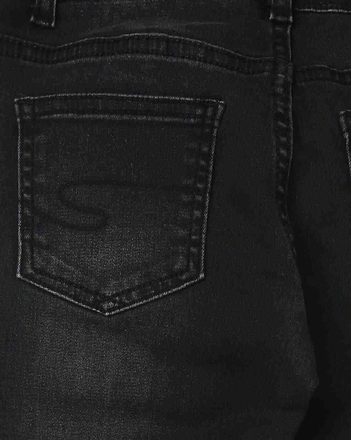 Lee Cooper | Mid-Wash Distressed Jeans|3