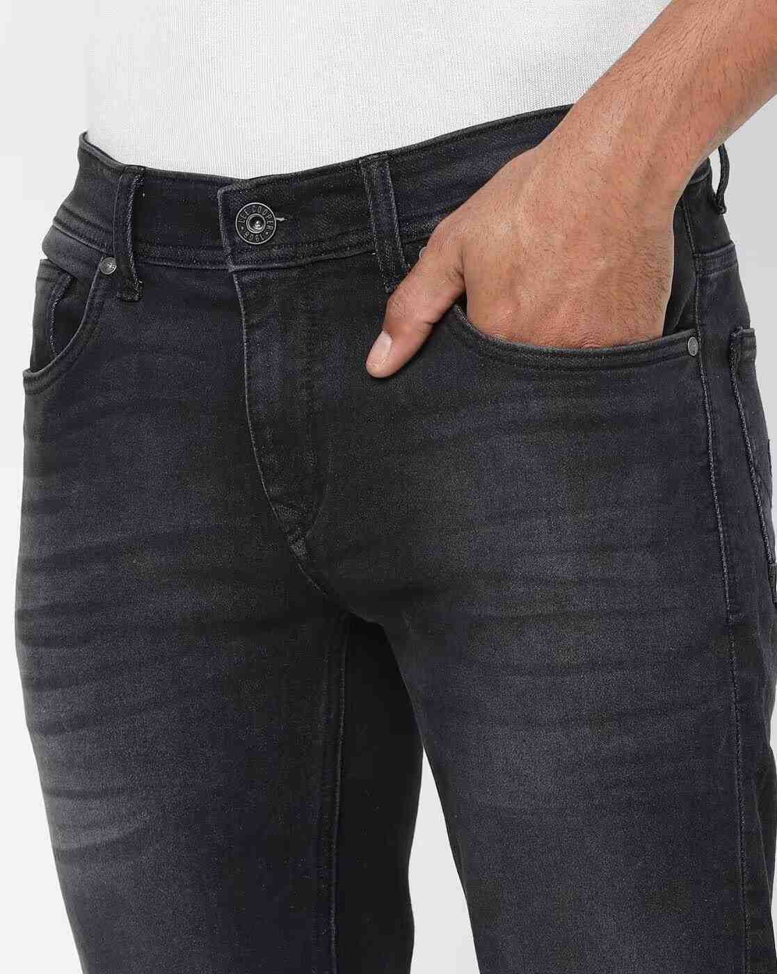 Lee Cooper | Men Lightly Washed Slim Fit Jeans|4