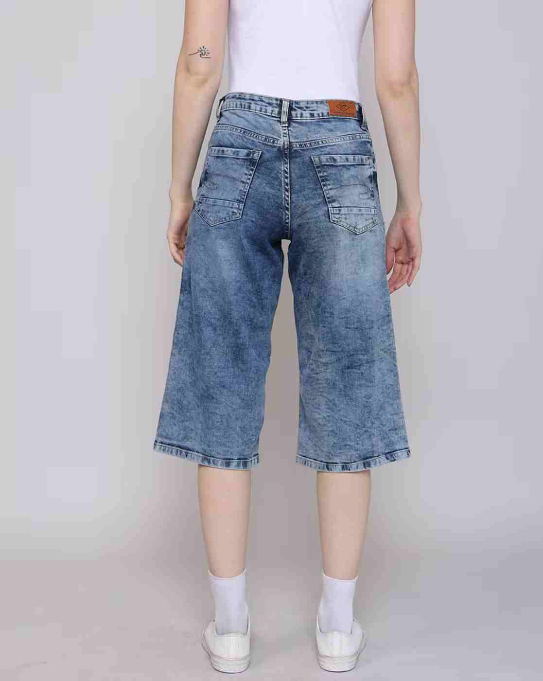 Lee Cooper | Women Mid-Wash Slim Fit Crop Jeans|2