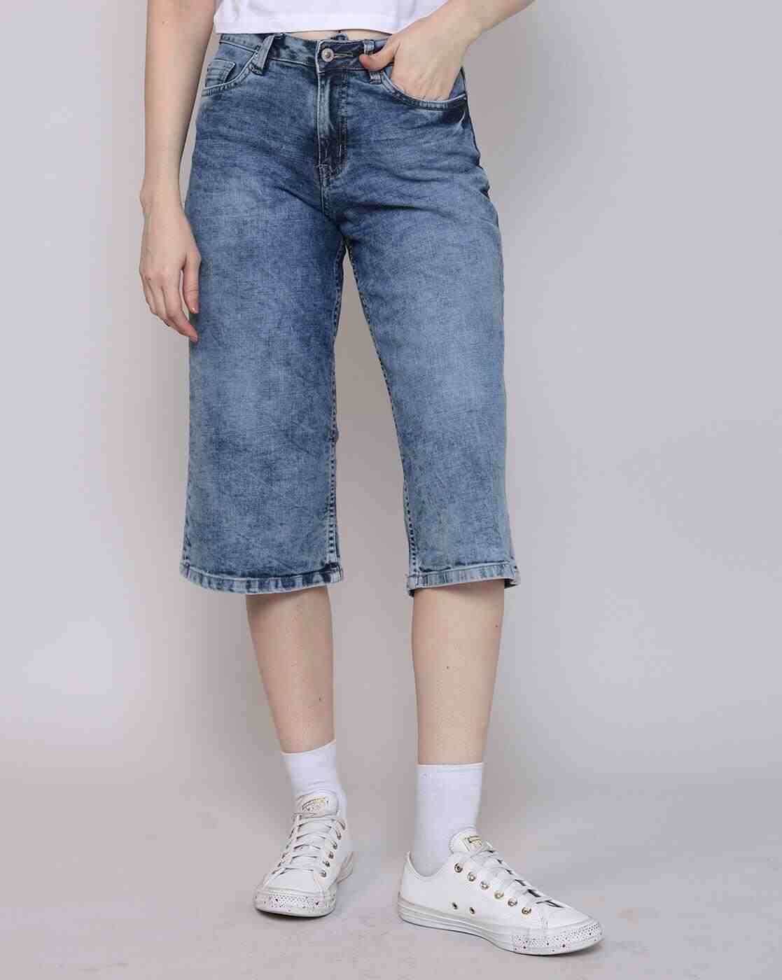 Lee Cooper | Women Mid-Wash Slim Fit Crop Jeans|3