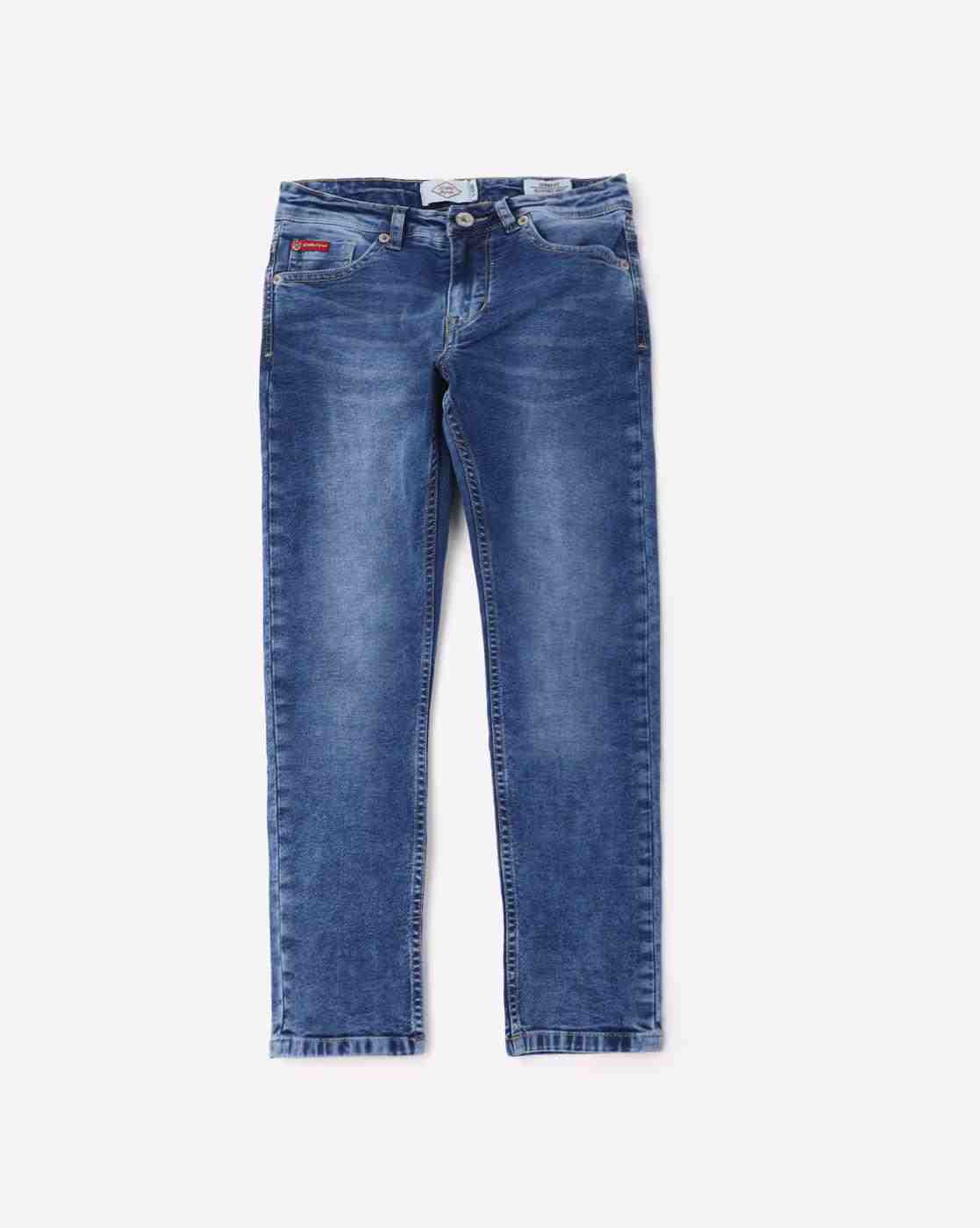Lee Cooper | Mid-Wash Jeans with Button Closure|0