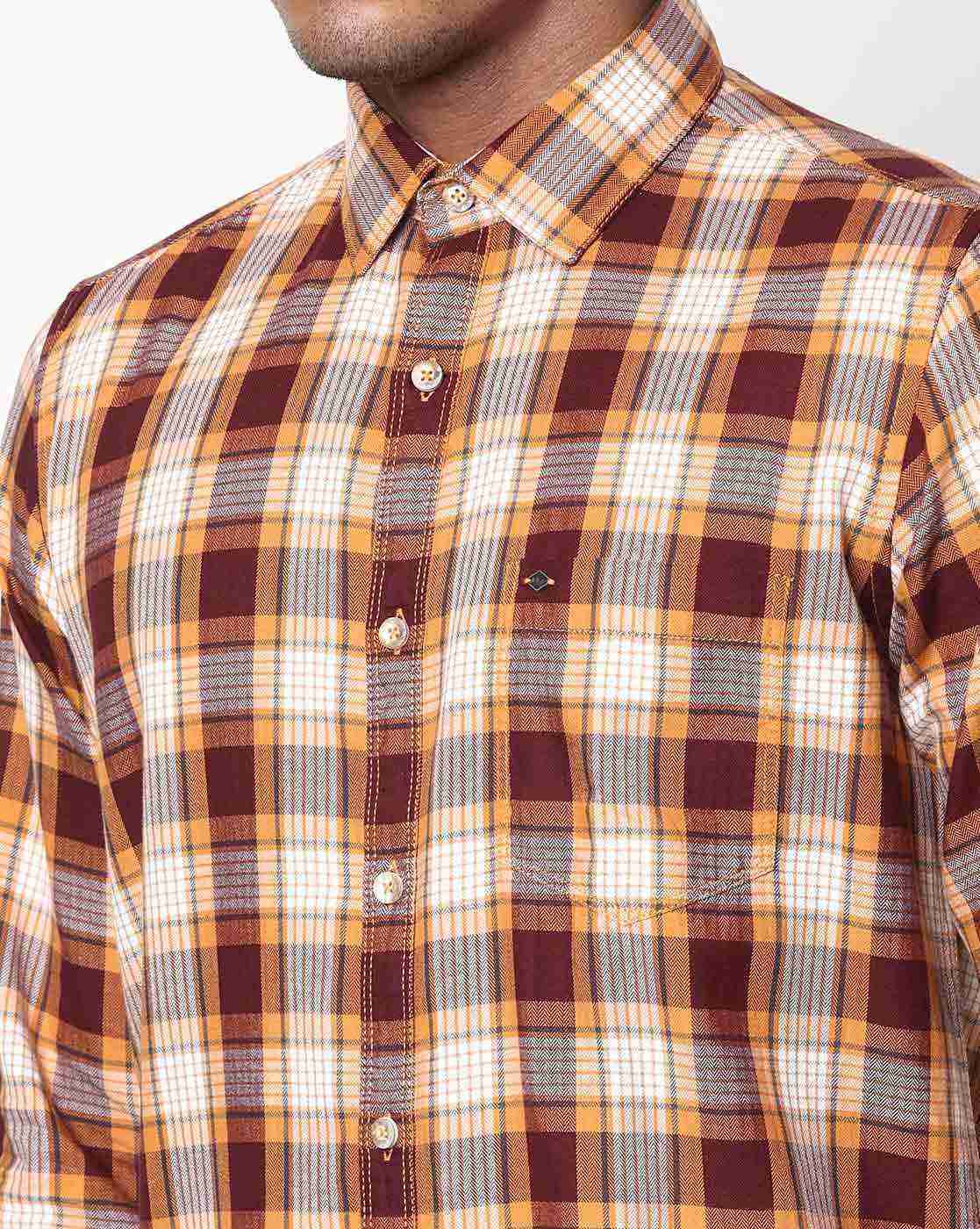 Lee Cooper | Checked Shirt with Patch Pocket|2