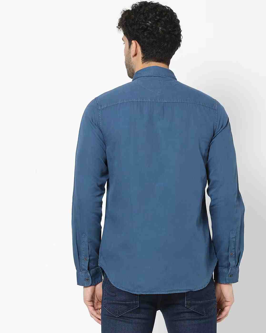 Lee Cooper | Cotton Shirt with Flap Pockets|1