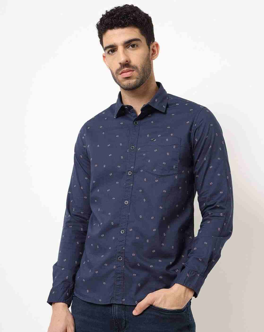 Lee Cooper | Novelty Print Shirt with Patch Pocket|0