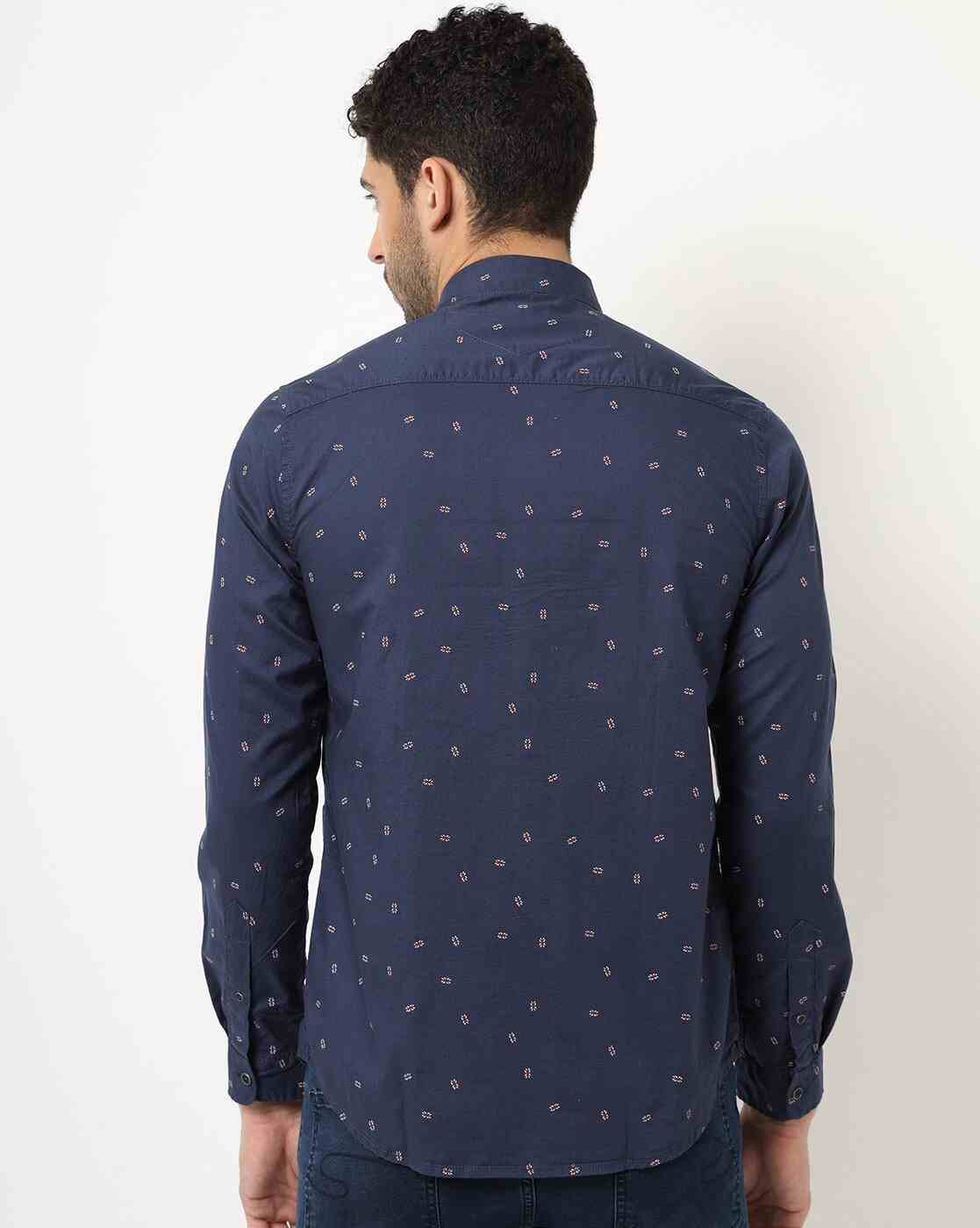 Lee Cooper | Novelty Print Shirt with Patch Pocket|1
