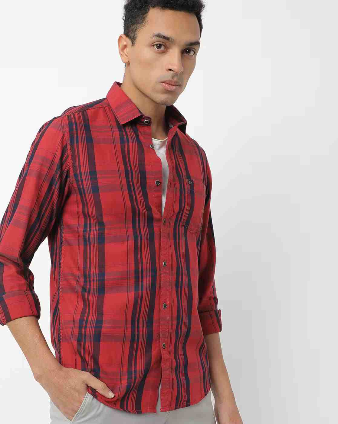 Lee Cooper | Checked Shirt with Patch Pocket|0