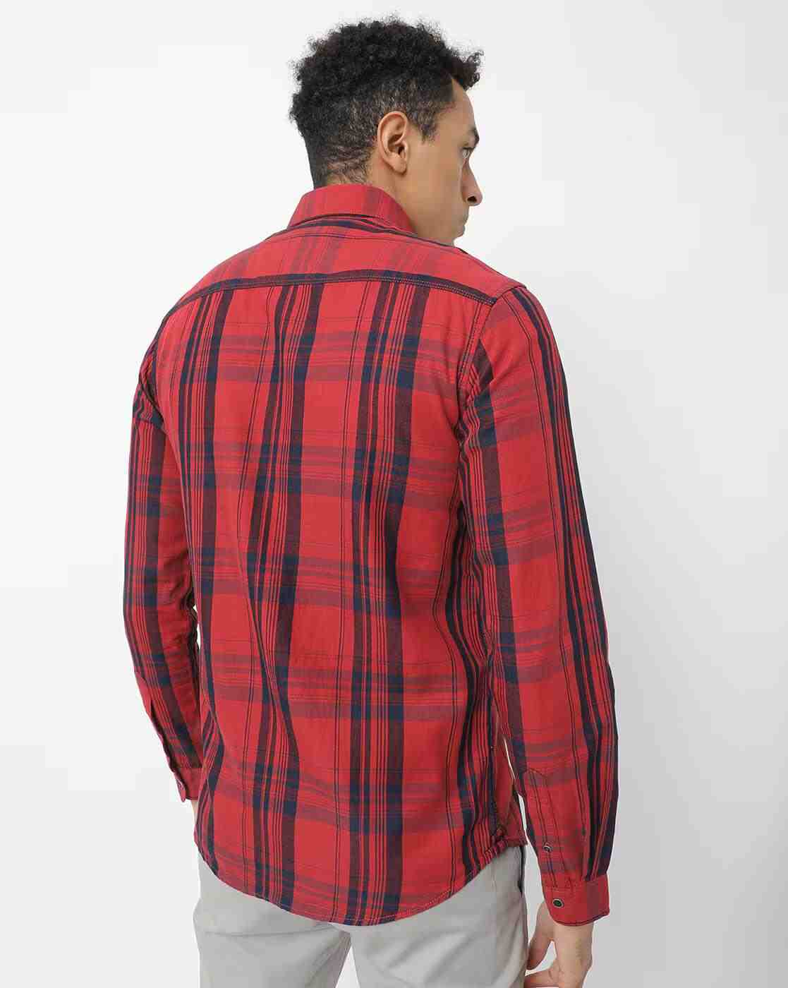 Lee Cooper | Checked Shirt with Patch Pocket|1