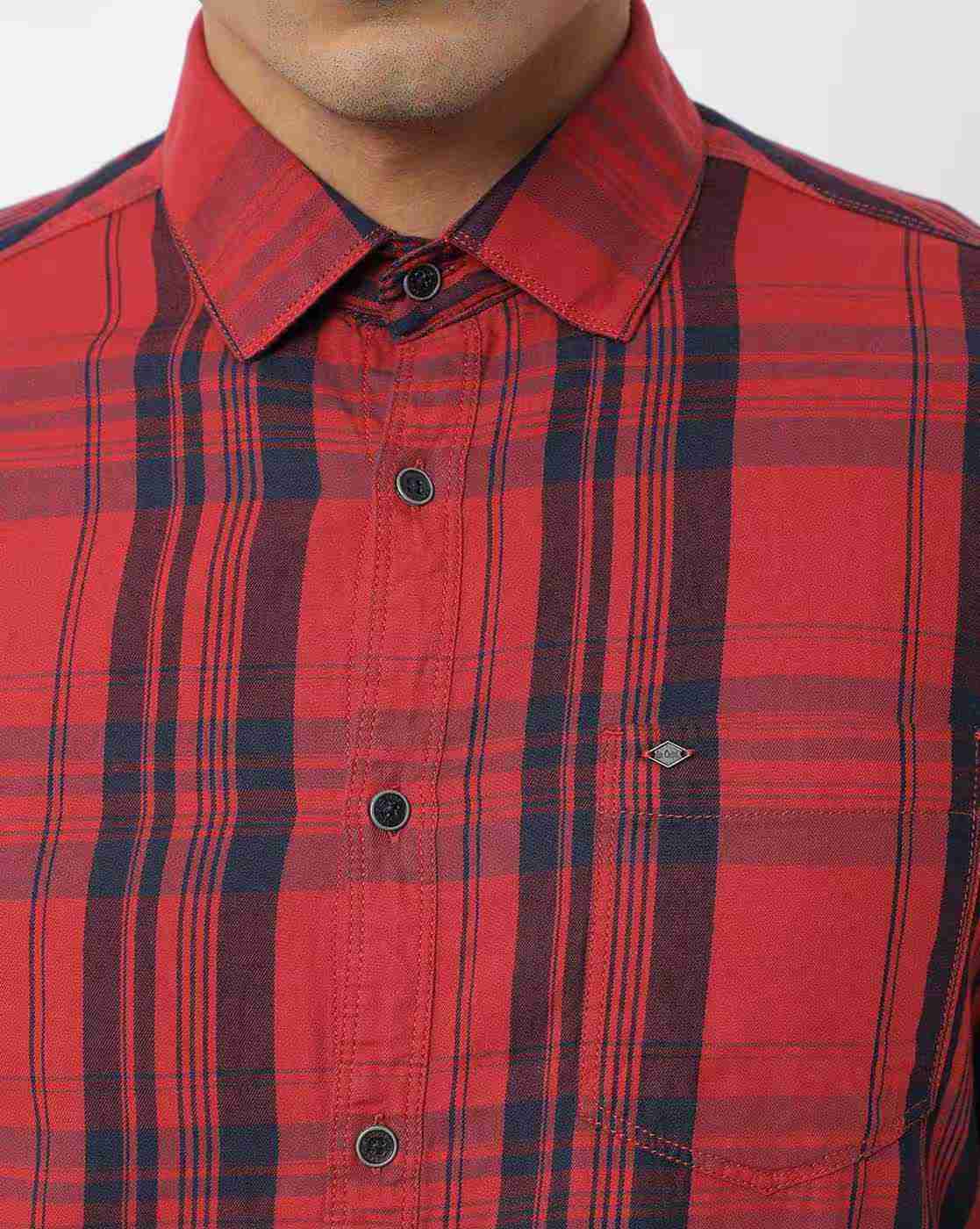 Lee Cooper | Checked Shirt with Patch Pocket|2
