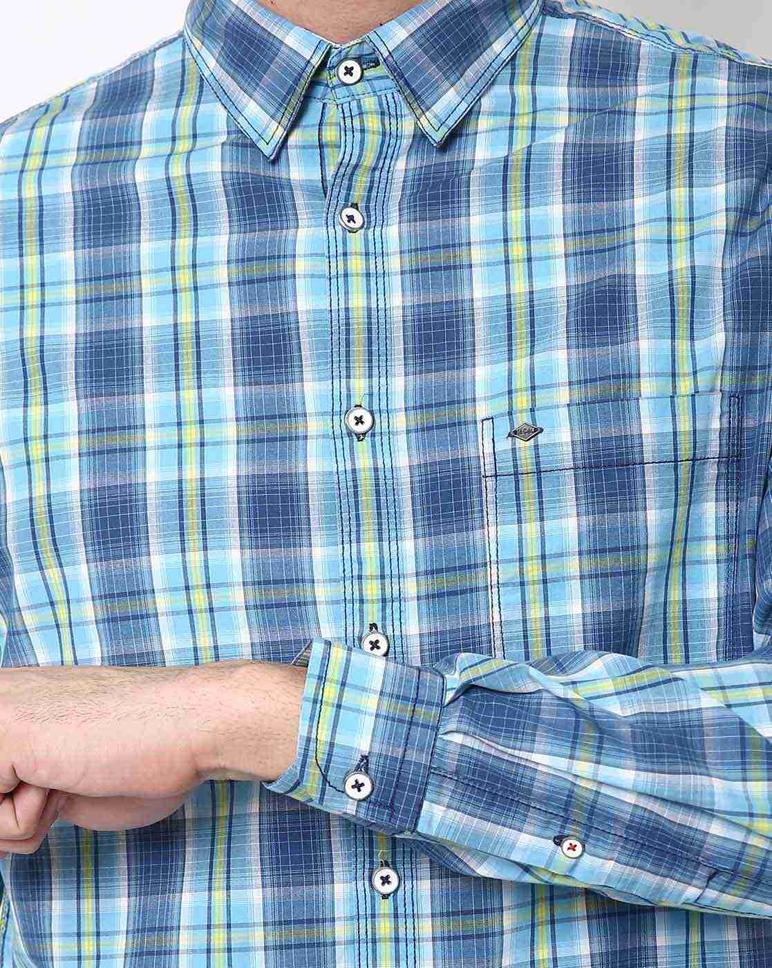 Lee Cooper | Checked Shirt with Patch Pocket|2