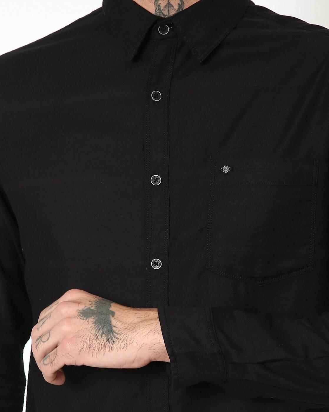Lee Cooper | Full-Sleeves Shirt with Patch Pocket|2