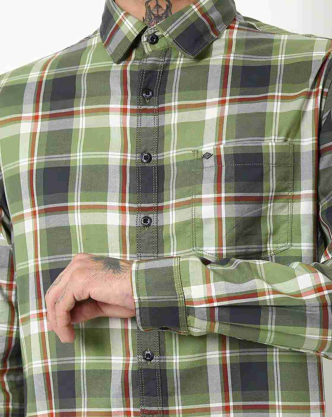 Lee Cooper | Checked Shirt with Patch Pocket|2