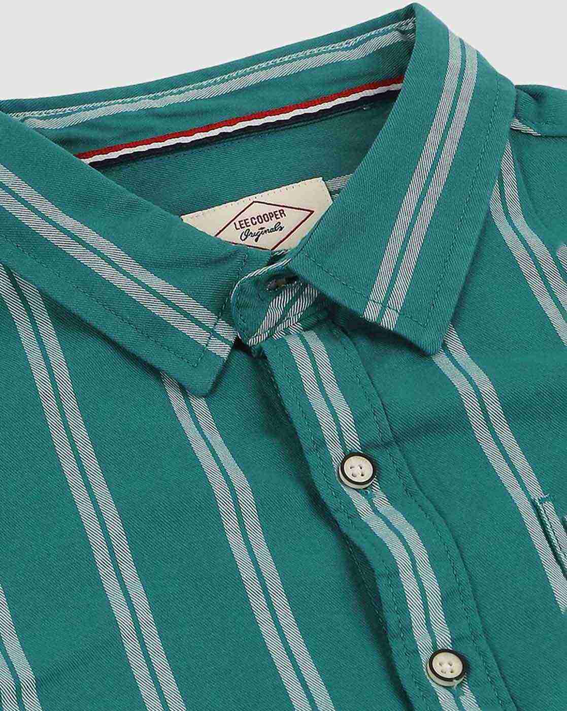 Lee Cooper | Striped Shirt with Patch Pocket|2