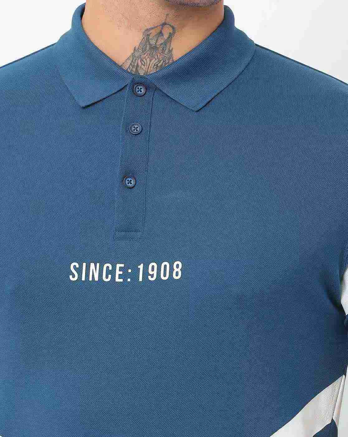 Lee Cooper | Geometric Print Polo T-shirt|3