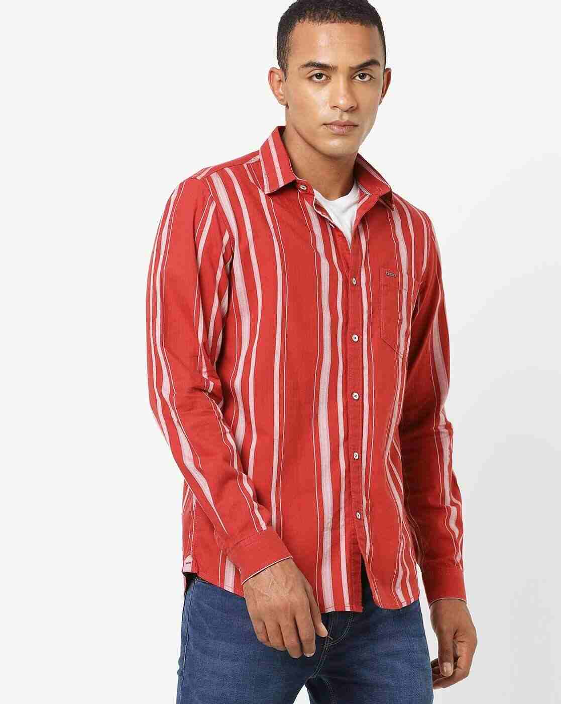 Lee Cooper | Striped Shirt with Patch Pocket|0