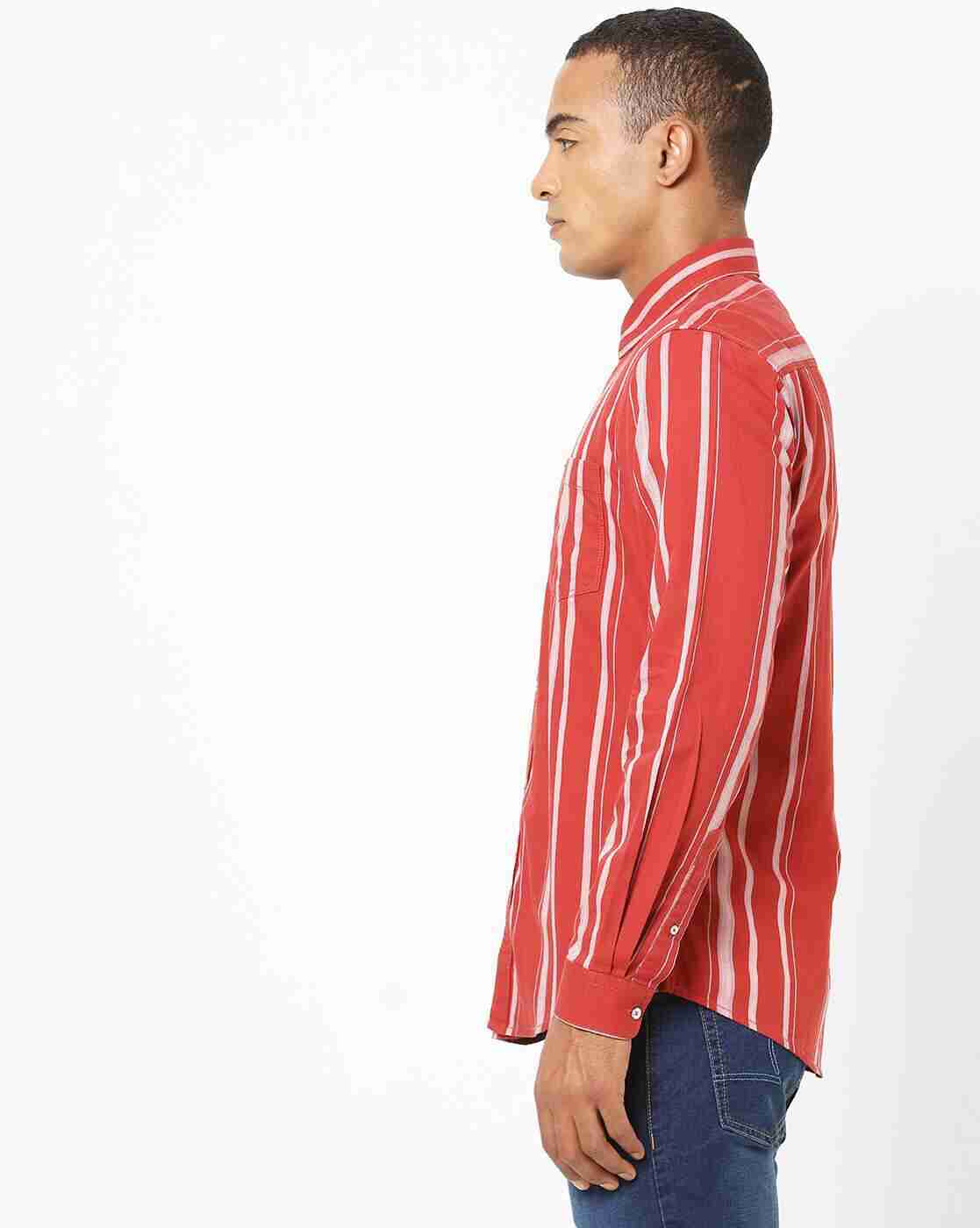 Lee Cooper | Striped Shirt with Patch Pocket|1