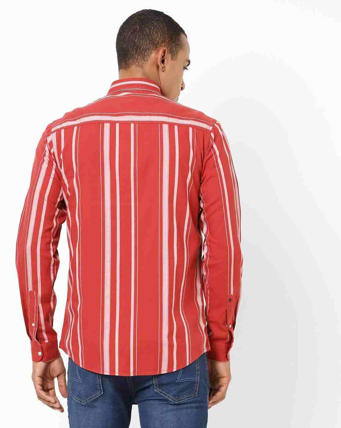 Lee Cooper | Striped Shirt with Patch Pocket|2