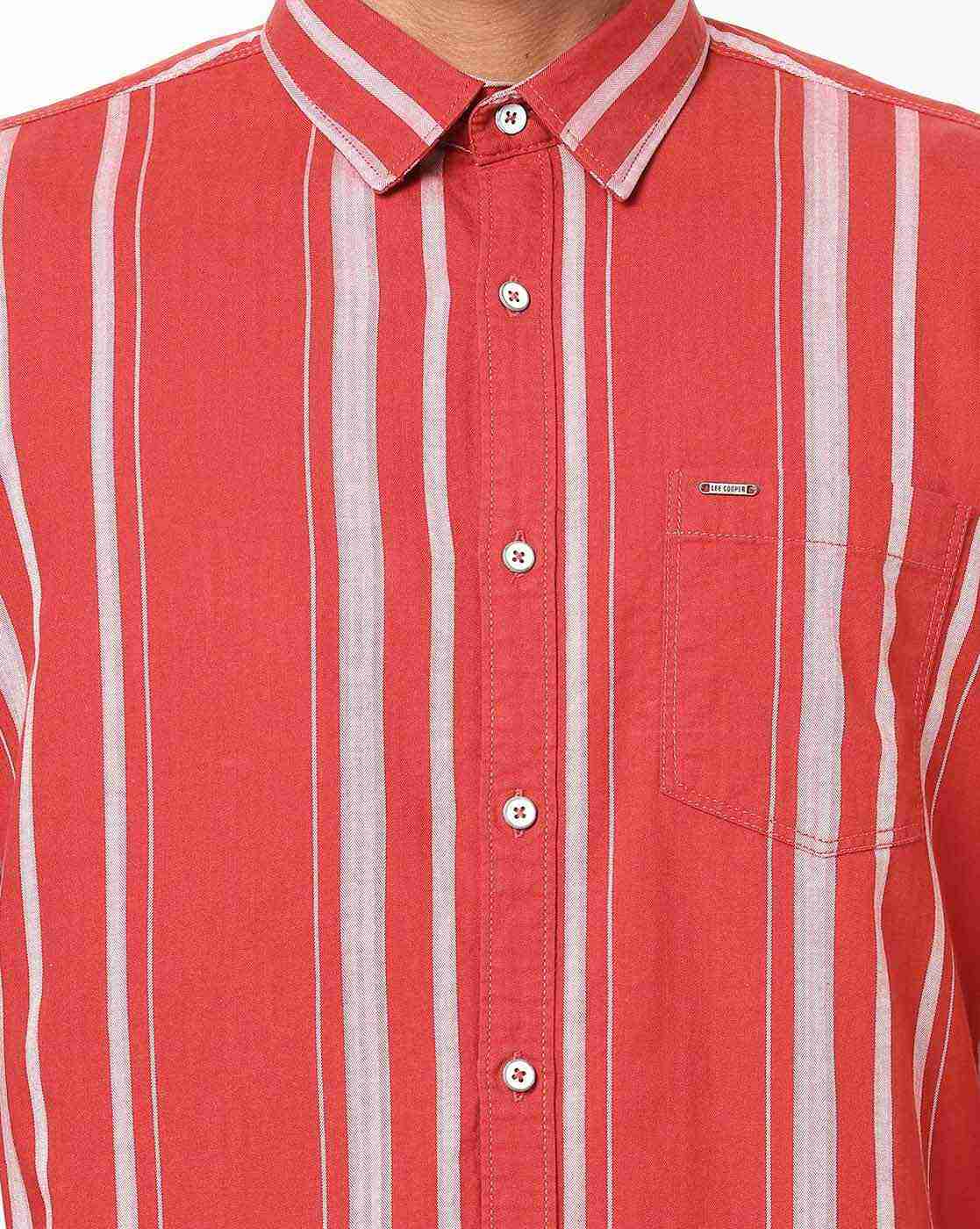 Lee Cooper | Striped Shirt with Patch Pocket|4