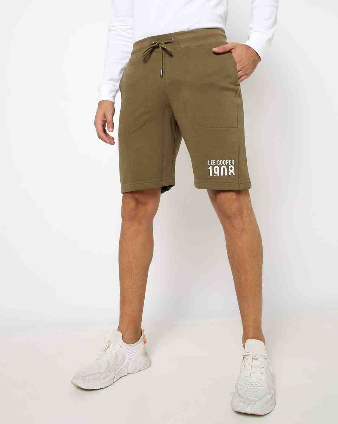 Lee Cooper | Tyopgraphic Print Mid-Rise Shorts|0