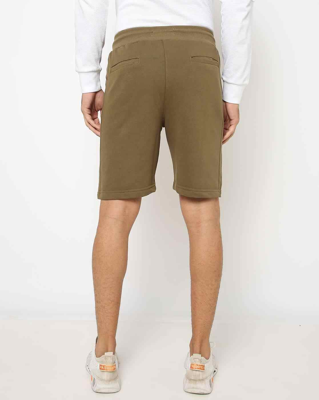 Lee Cooper | Tyopgraphic Print Mid-Rise Shorts|2