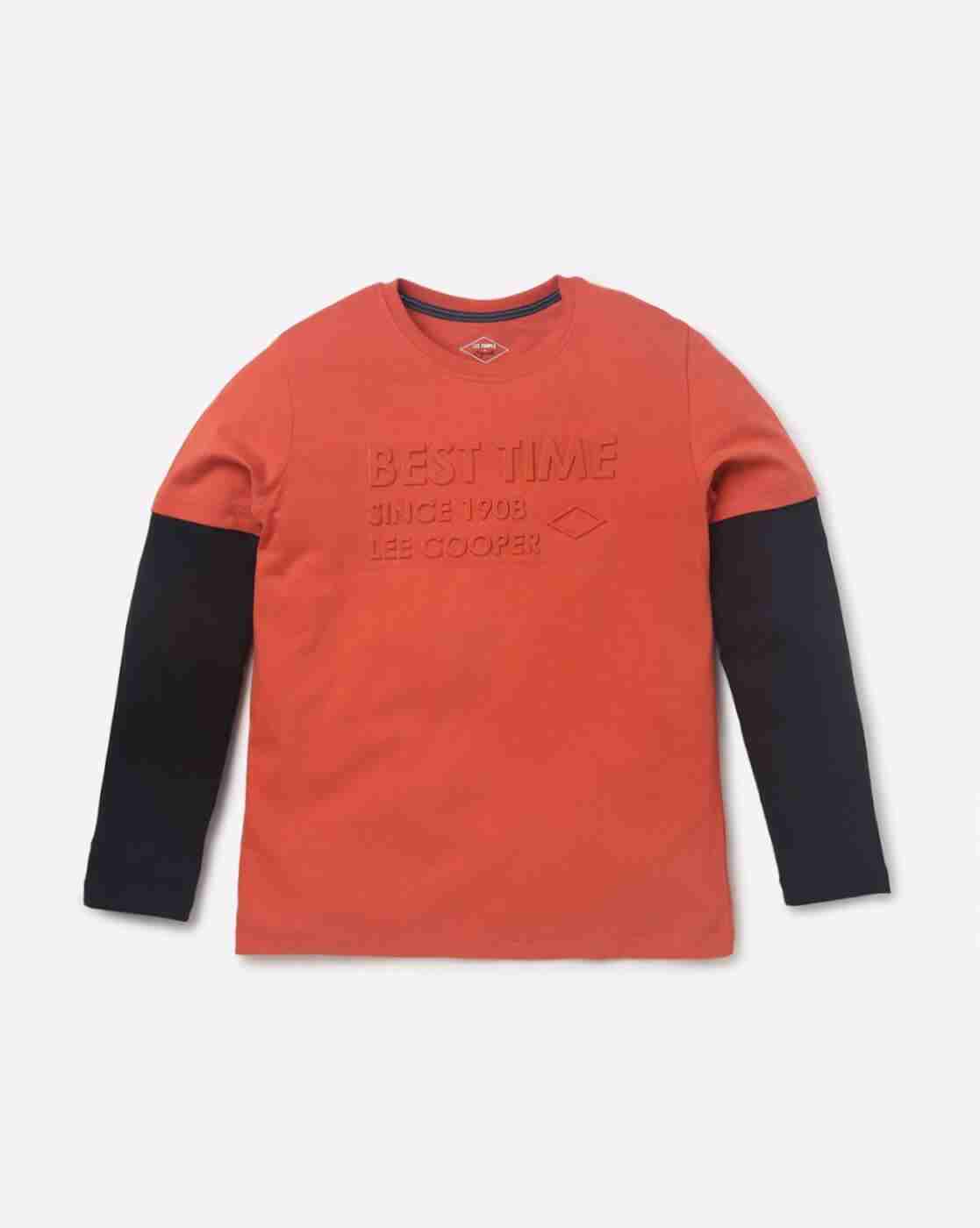 Lee Cooper | Colourblock Crew-Neck T-shirt with Doctor Sleeves|0