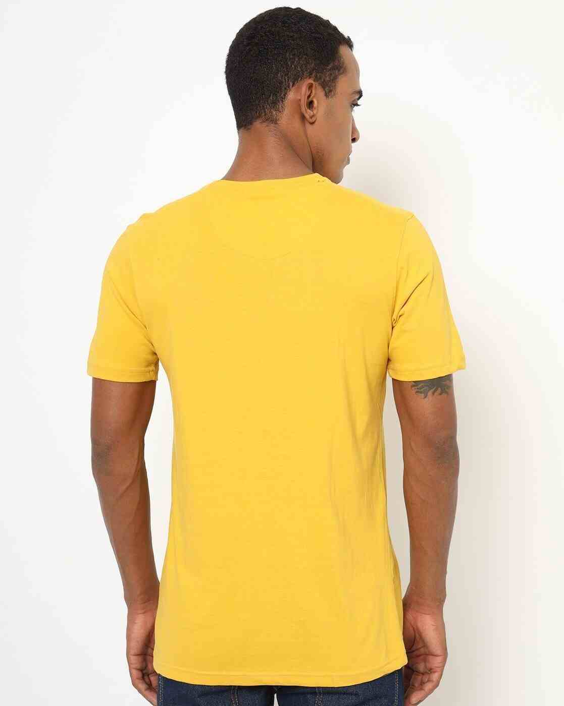 Lee Cooper | Regular Fit V-neck T-Shirt with Placement Brand Print|1