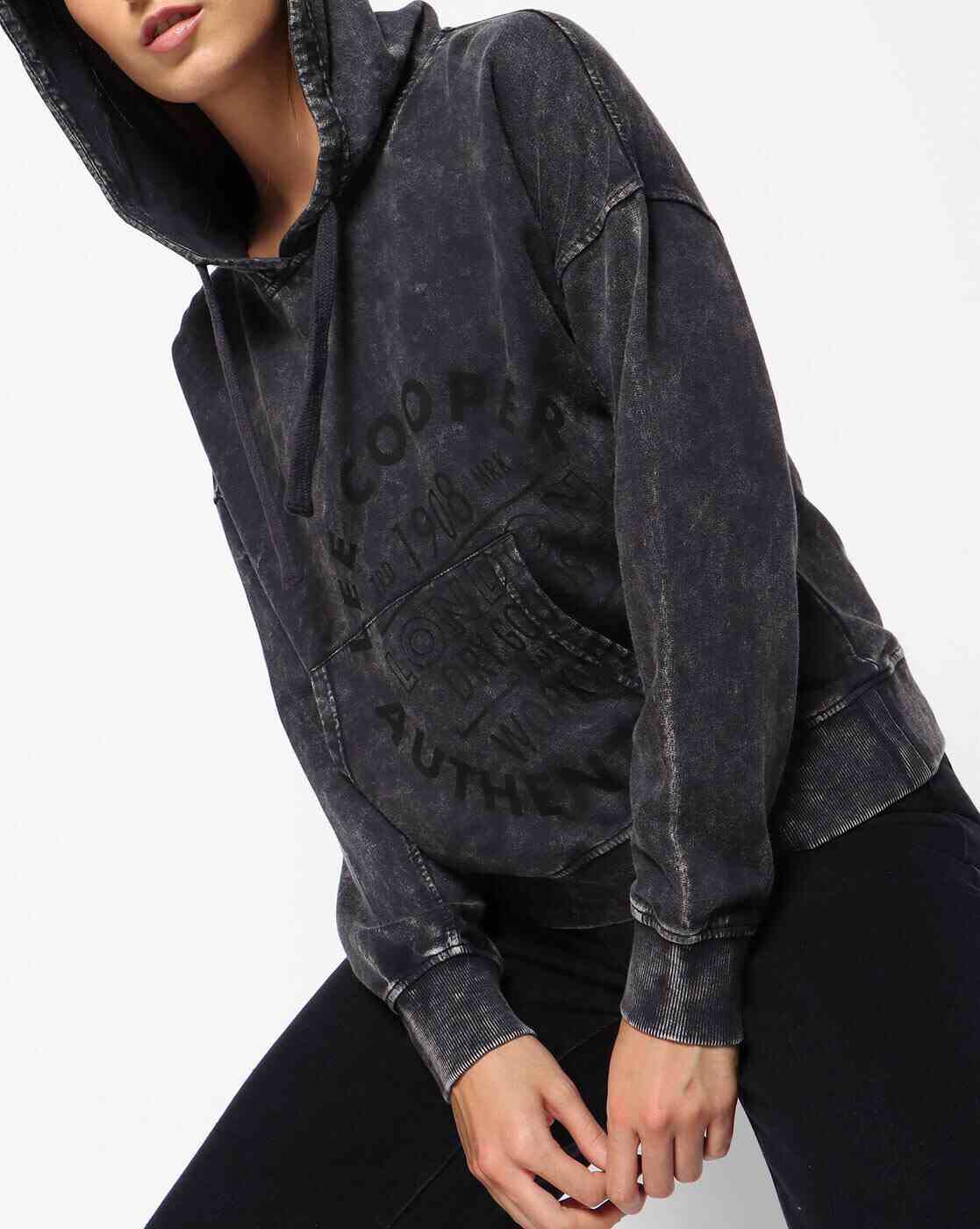 Lee Cooper | Washed Hoodie with Kangaroo Pocket|0