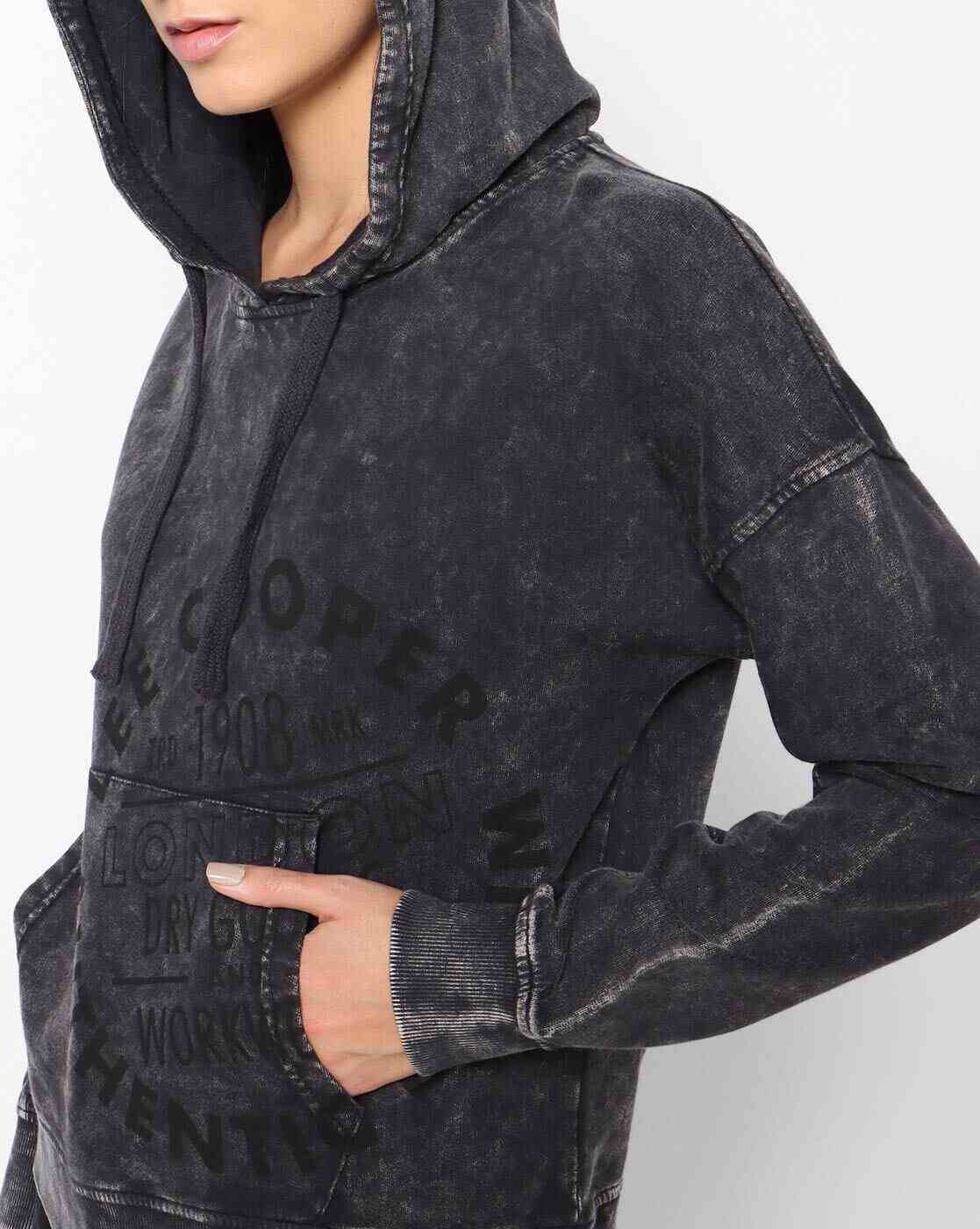 Lee Cooper | Washed Hoodie with Kangaroo Pocket|3