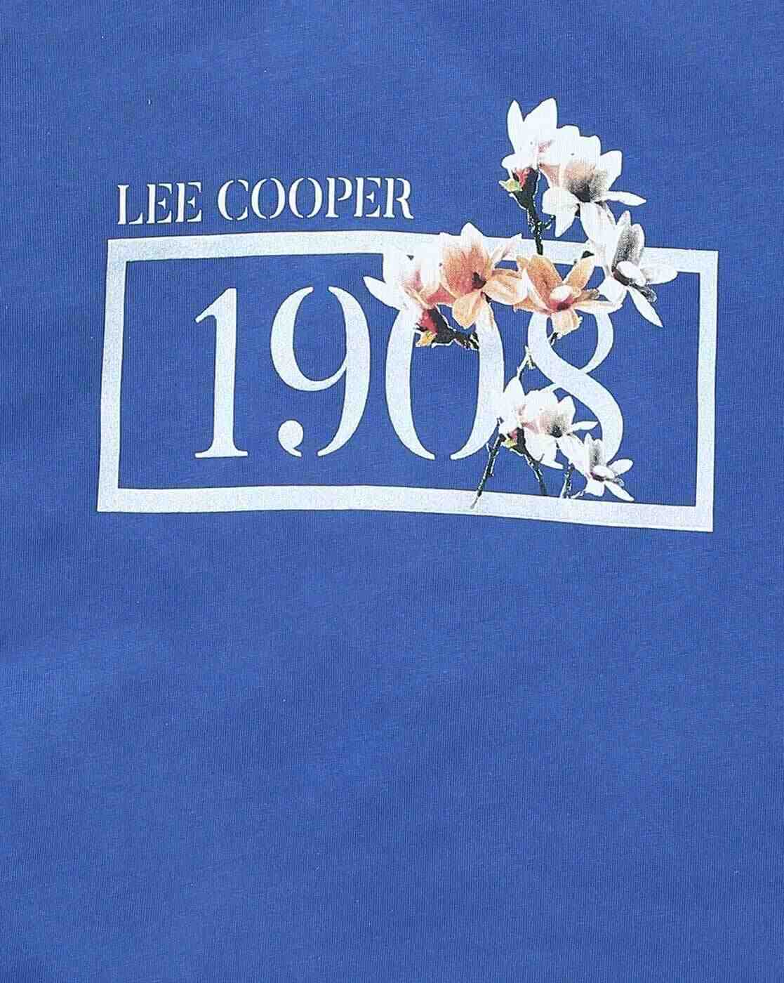 Lee Cooper | Typographic Print Round-Neck T-shirt|2