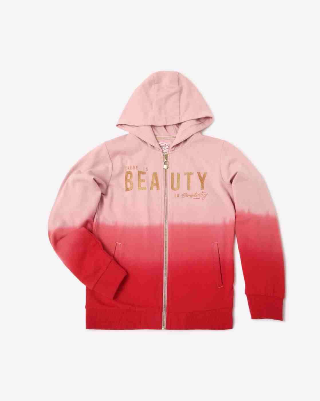Lee Cooper | Ombre-Dyed Zip-Front Hoodie|0