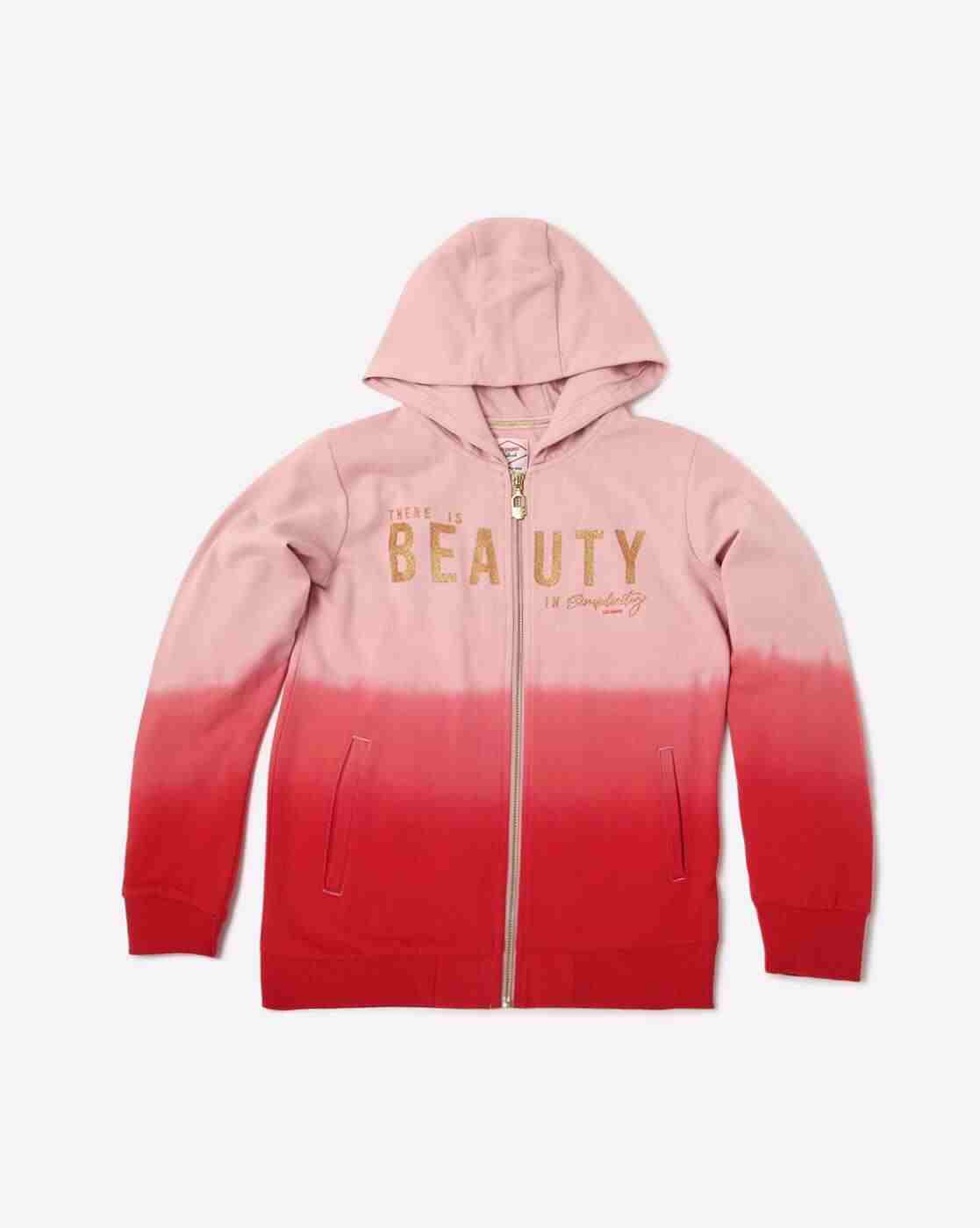 Lee Cooper | Ombre-Dyed Zip-Front Hoodie|1