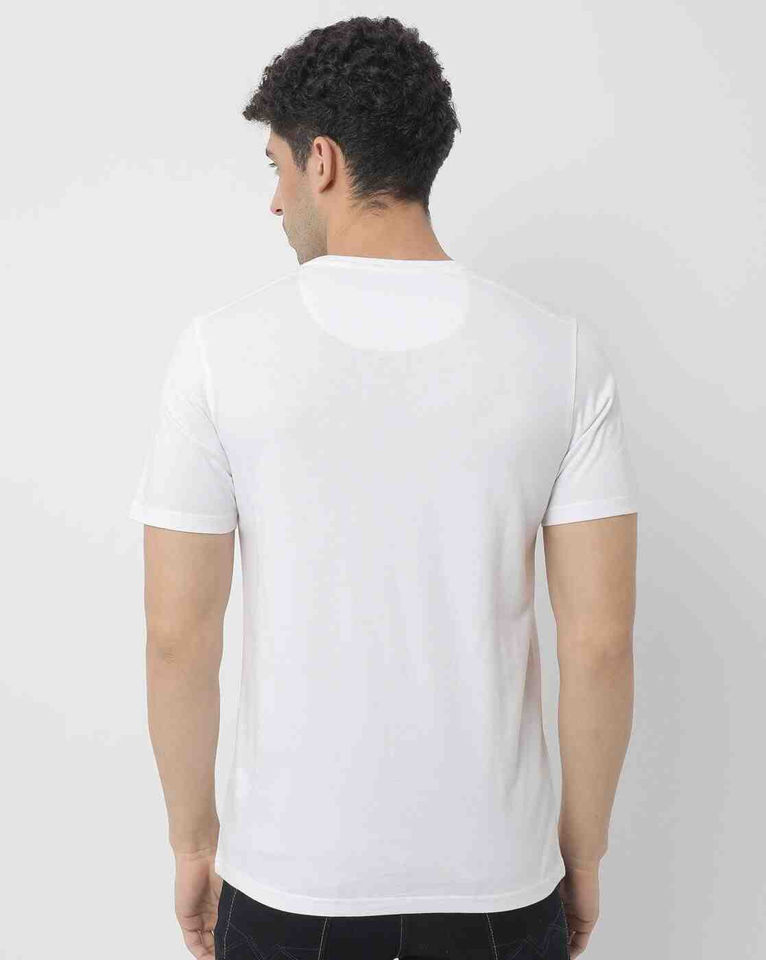 Lee Cooper | Regular Fit Brand Print V-neck T-Shirt|1