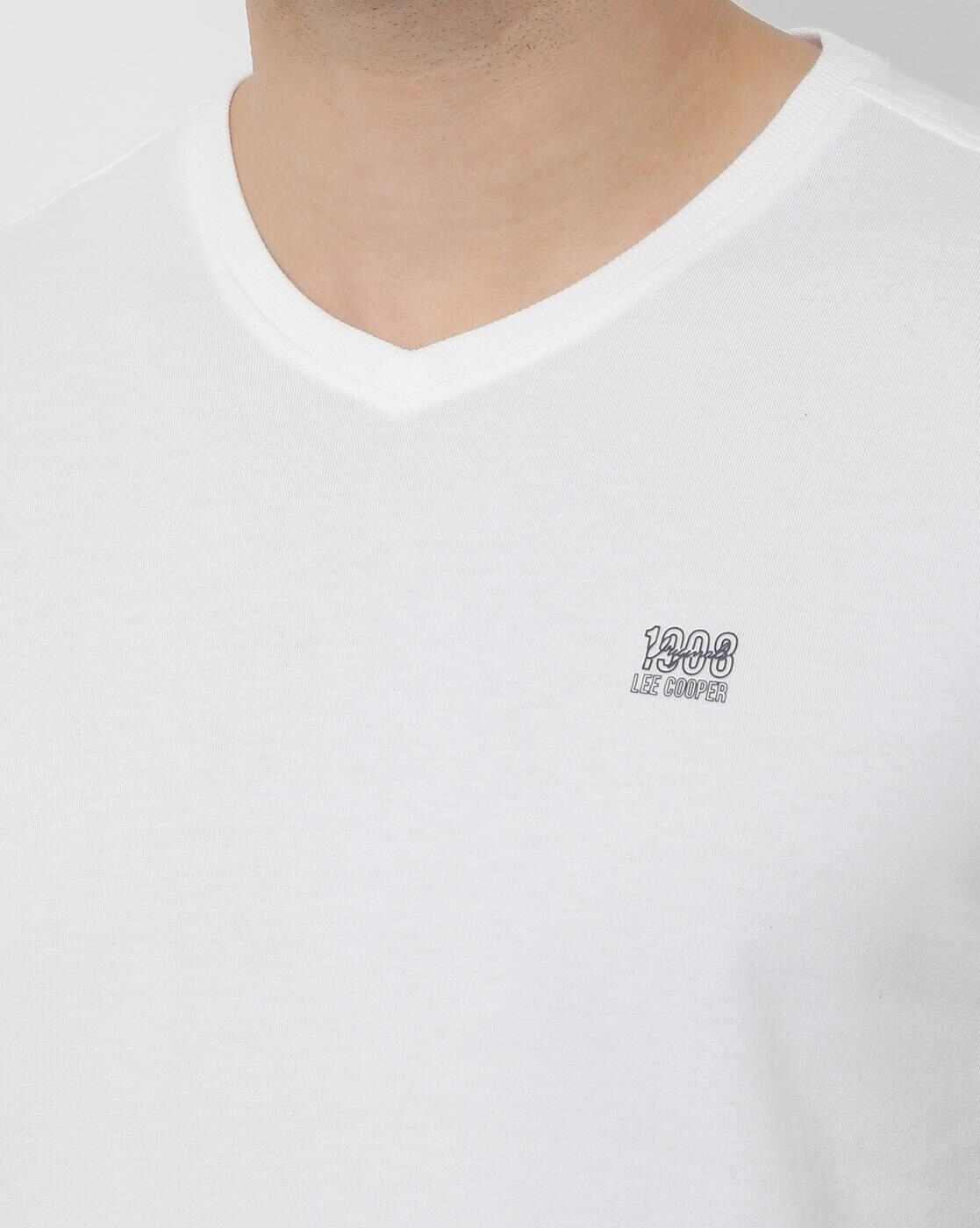Lee Cooper | Regular Fit Brand Print V-neck T-Shirt|2