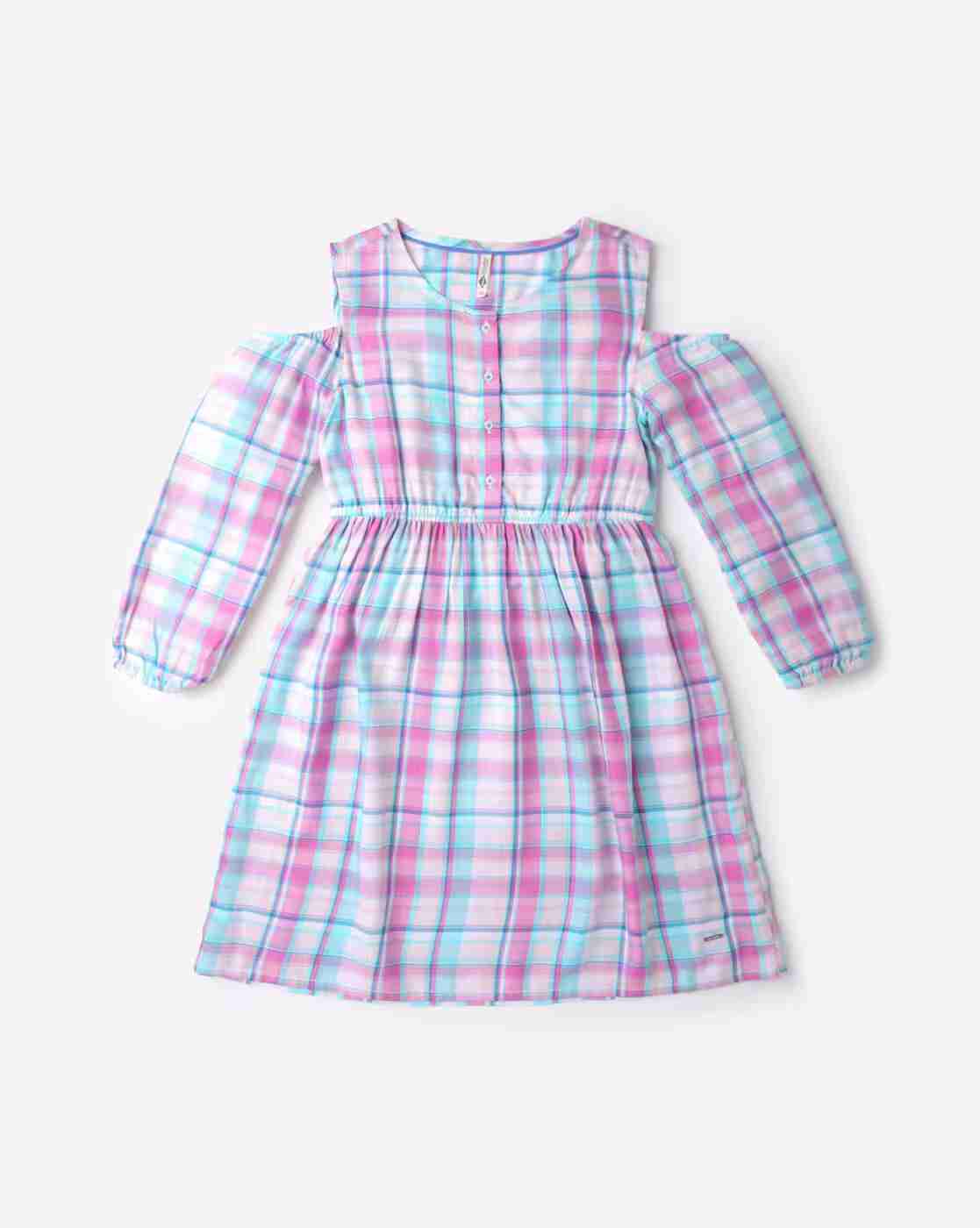 Lee Cooper | Checked Fit & Flare Dress|0