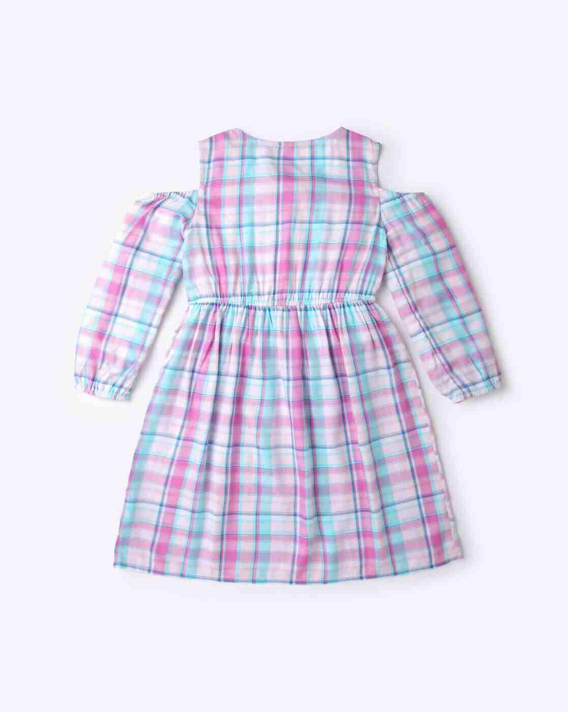 Lee Cooper | Checked Fit & Flare Dress|1