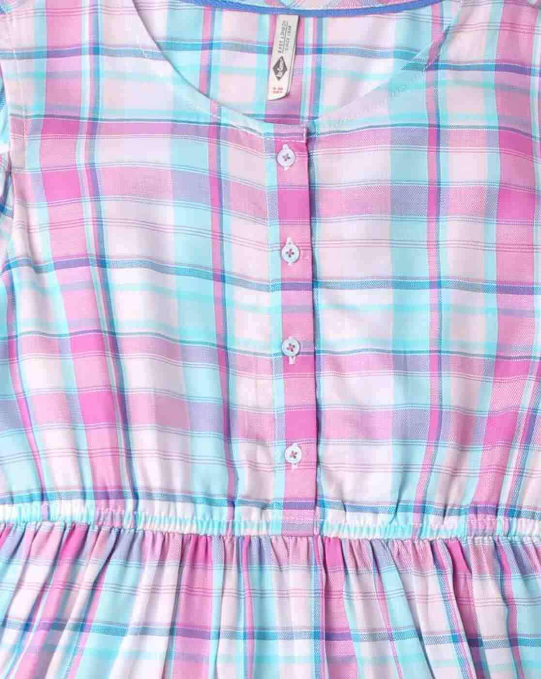 Lee Cooper | Checked Fit & Flare Dress|2