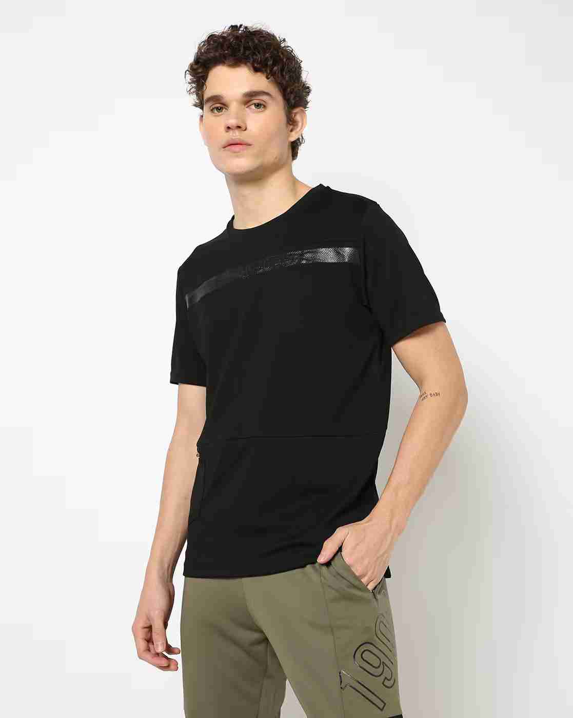 Lee Cooper | Regular Fit Round-Neck T-Shirt with Zip-Pockets|0