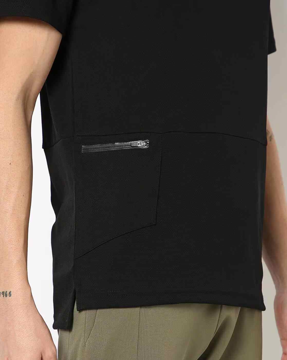 Lee Cooper | Regular Fit Round-Neck T-Shirt with Zip-Pockets|5