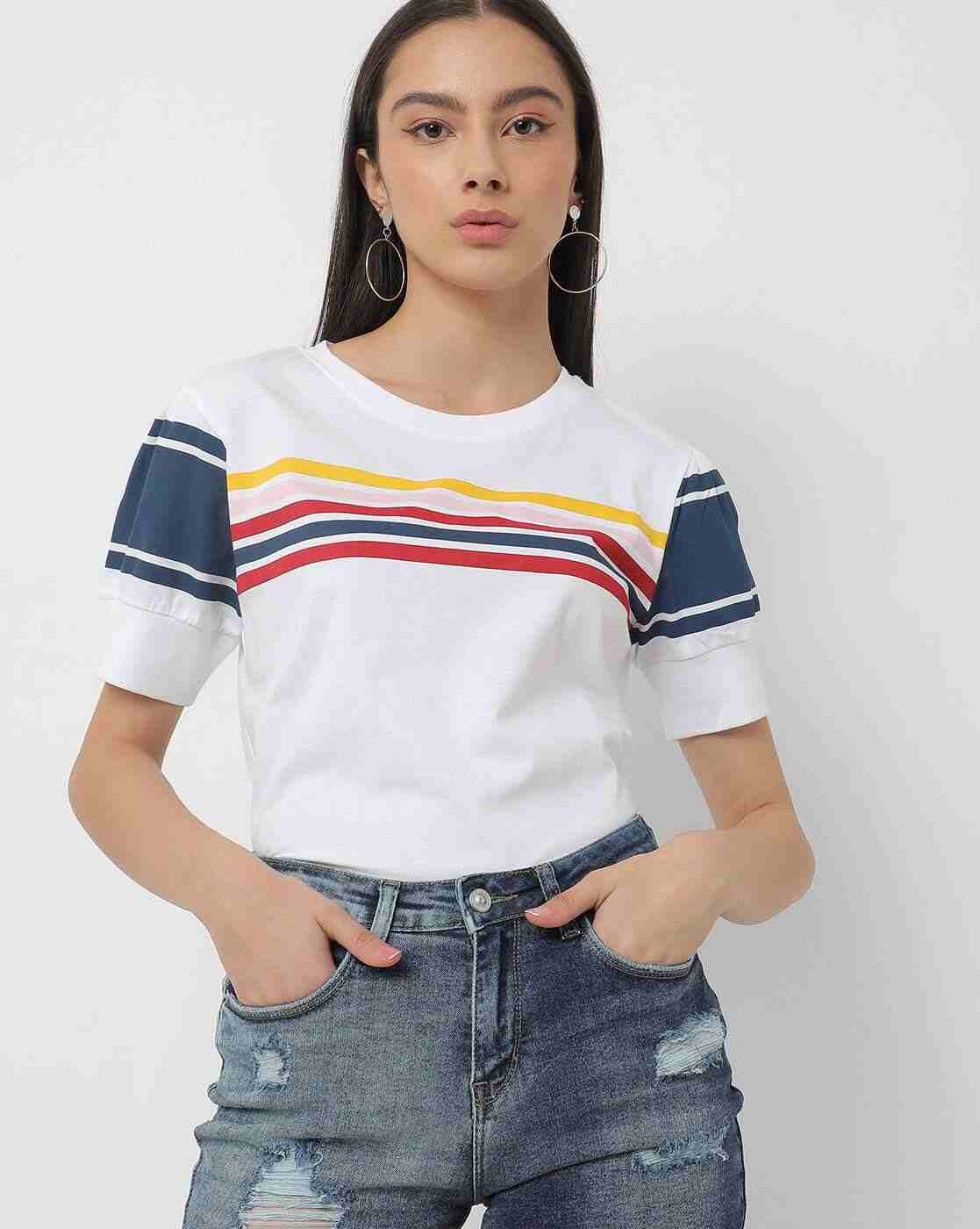 Lee Cooper | Striped Crew-Neck T-shirt|0