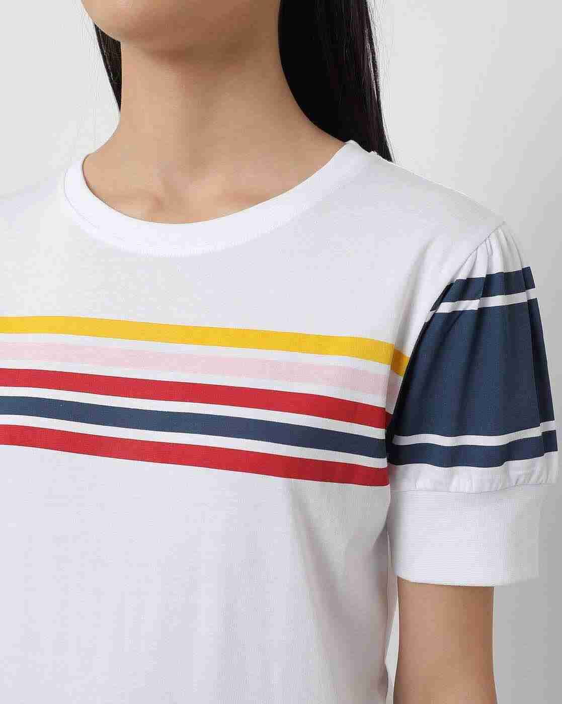Lee Cooper | Striped Crew-Neck T-shirt|3