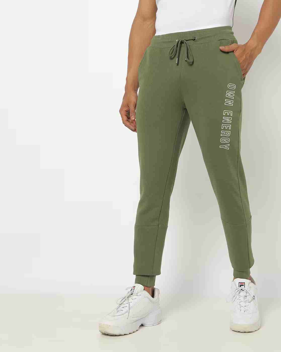 Lee Cooper | Men Typographic Print Joggers with Insert Pockets|0