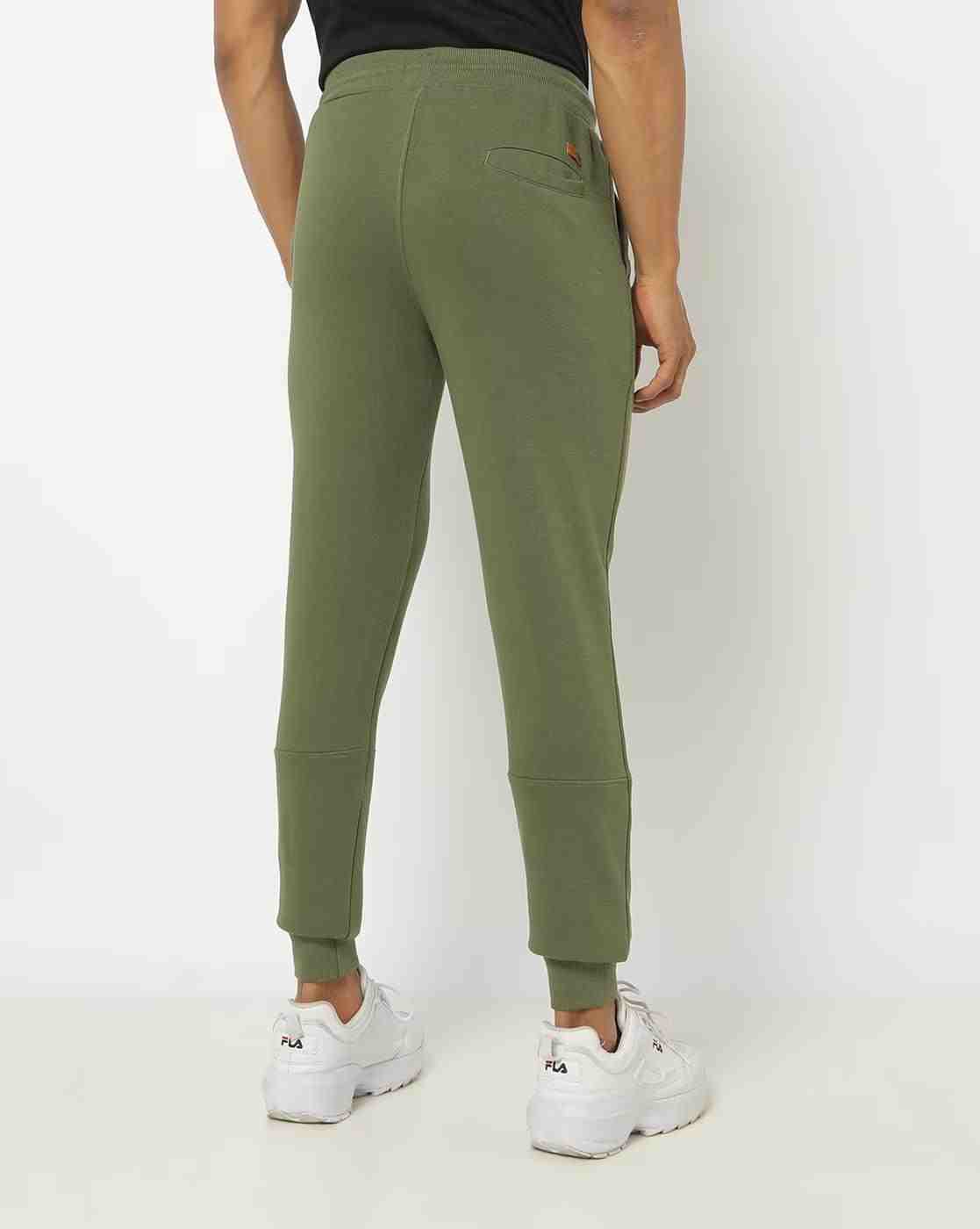 Lee Cooper | Men Typographic Print Joggers with Insert Pockets|1