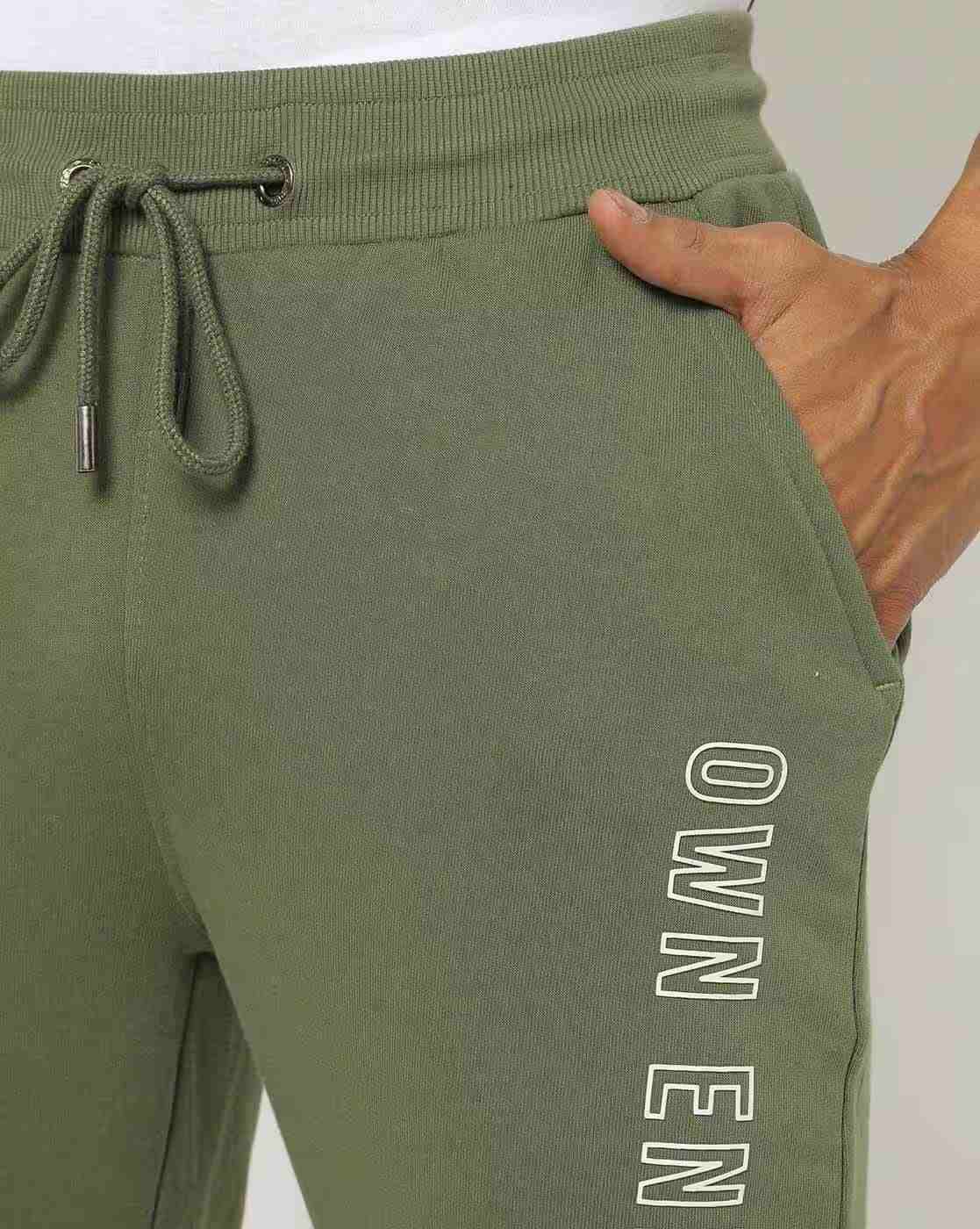 Lee Cooper | Men Typographic Print Joggers with Insert Pockets|2