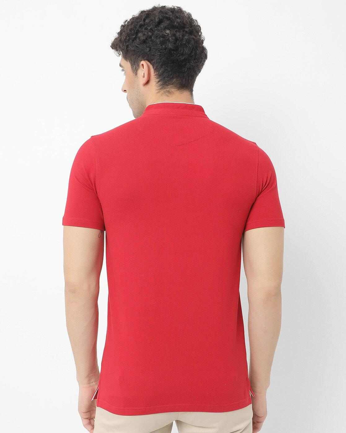 Lee Cooper | Polo T-shirt with Mandarin Collar|2