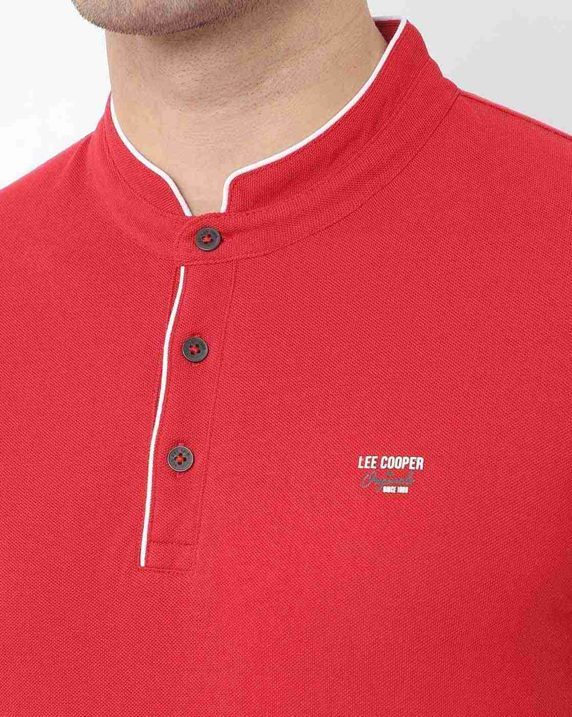 Lee Cooper | Polo T-shirt with Mandarin Collar|3