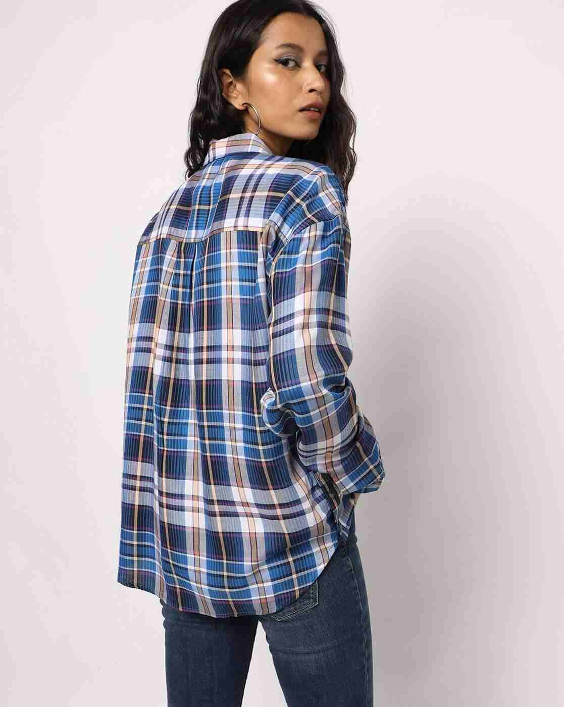 Lee Cooper | Checked Shirt with Spread Collar|1