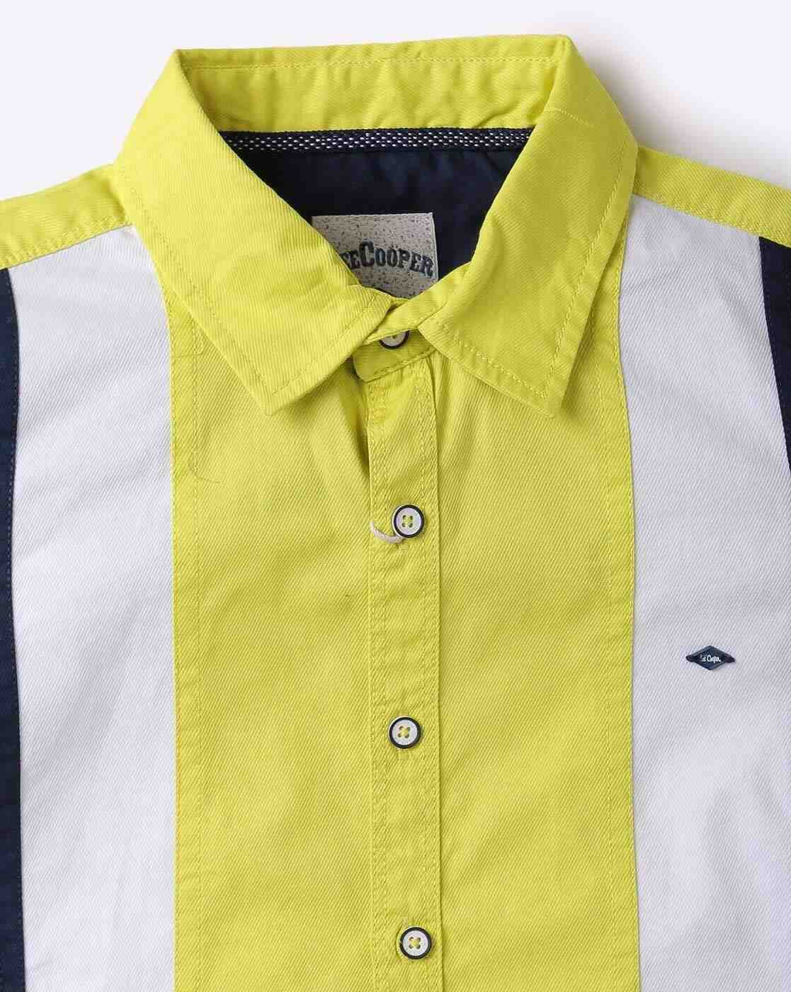 Lee Cooper | Colourblock Slim Fit Shirt|2