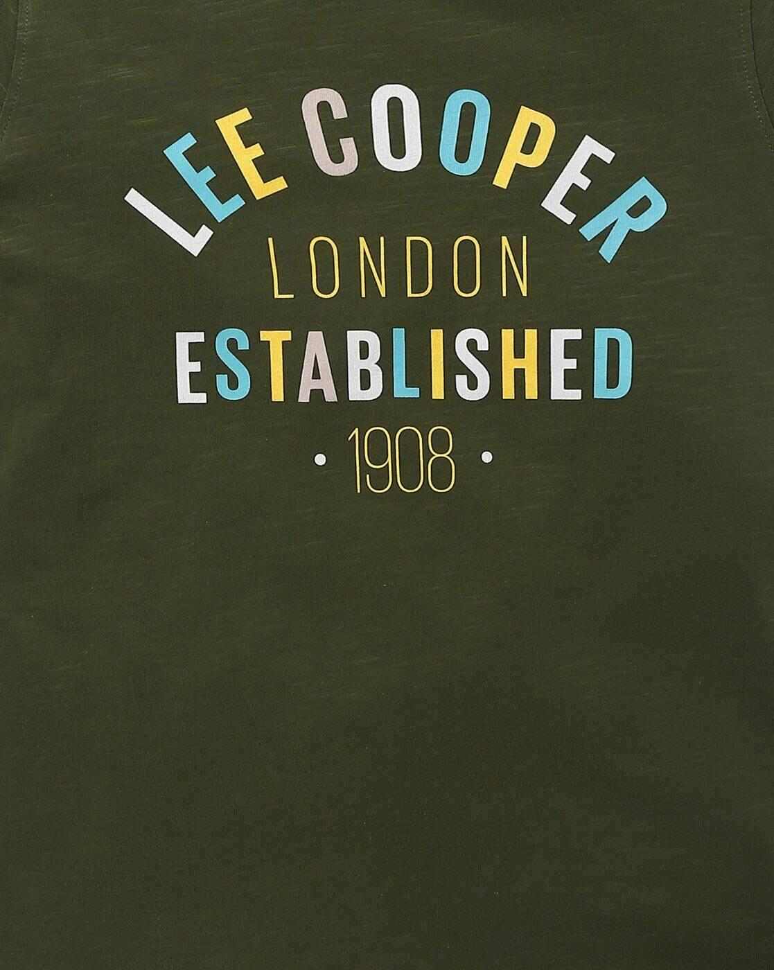 Lee Cooper | Typographic Print Slim Fit Crew-Neck T-Shirt|2